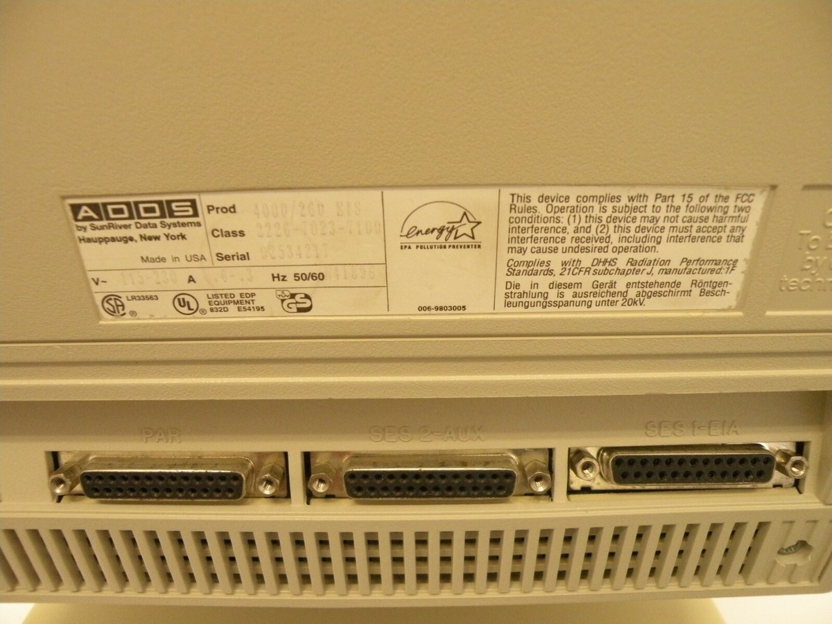 Monitor CRT Vintage DEC VR201-C Ambra | NON FUNZIONANTE | Ricambi/Esposizione