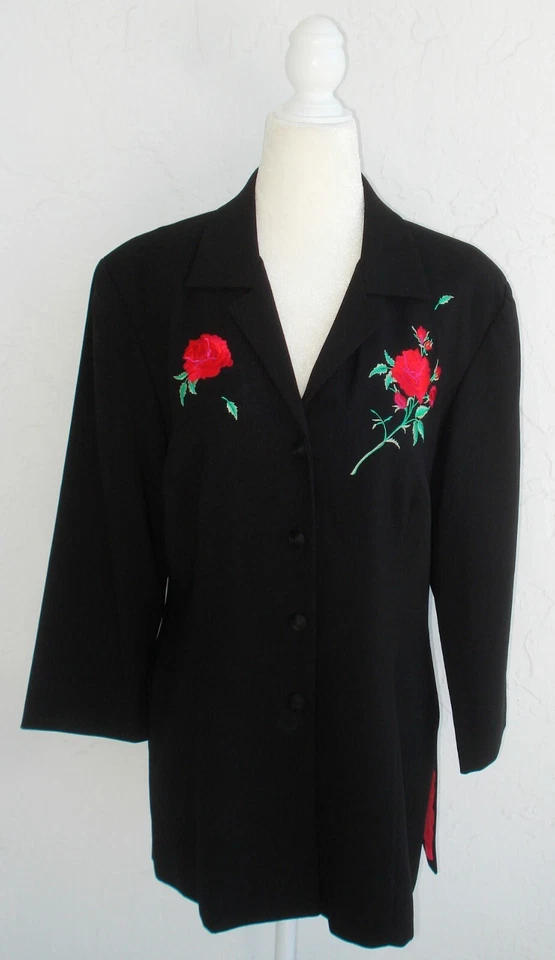 TRAJE PANTALÓN MUJER DONNA RICCO NEW YORK DOS PIEZAS NEGRO TALLA 10  Foto 3 de 4