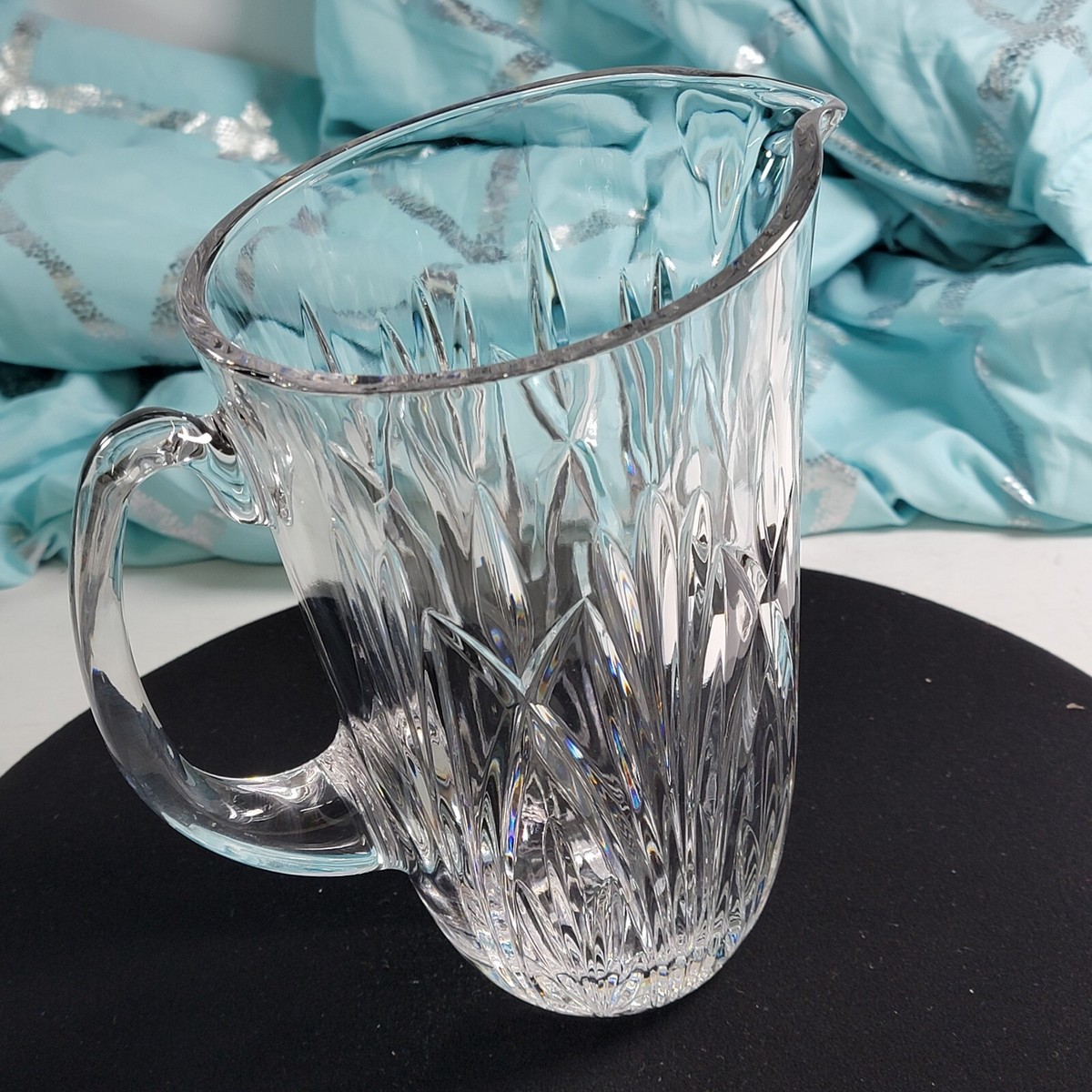Royal Limited Crystal Cut Pitcher 24% Full Lead Crystal Beautiful