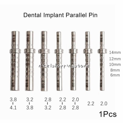 Dental Medical Parallel Pin Depth Gauge Implant Indicator Balance Bar 7 Sizes