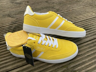 polo ralph lauren trainers uk size yellow UK