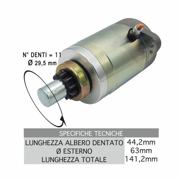 Anlasser 1791165 Piaggio Vespa FL2 HP 50 1991 1992 1993 1994-image