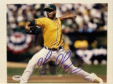 Gio Gonzalez Signed Oakland Athletics 8x10 Photo PSA/DNA