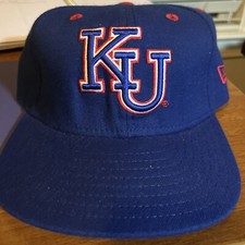 Kansas Jayhawks Vintage Baseball Hat Fitted Size 7 New Era Tyro.001 Tag NWOT