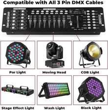 DMX512 192 Channels Controller Console for Stage Light Party DJ Disco KTV Party