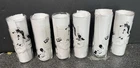 Set Of 6 Vintage Collins, Zombie Glass Caricature Pearly Gates No Dogs Allowed