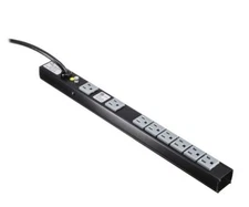 Middle Atlantic 8-Outlet Slim Power Strip PD-815SC-NS, 8 Outlet, 15A