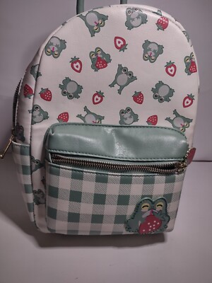 Frogs & Strawberries Mini Backpack | eBay display picture 3