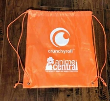 Anime Central Exclusive Crunchy Roll Drawstring Bag Backpack Con Expo
