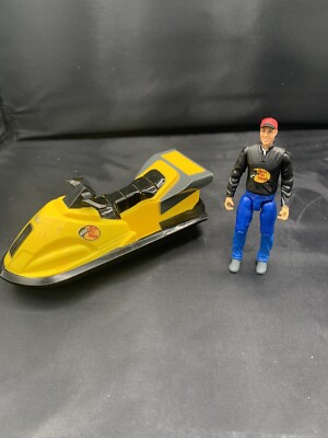 Bass Pro Shops Mighty RIGZ Yellow Black Jet Ski Plastic Toy With 