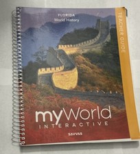 Florida World History Teacher Guide My World Interactive  Very Good