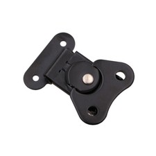 4Pcs 1.9" x 1.5" Iron Spring Loaded Butterfly Twist Latch for Case Box, Black