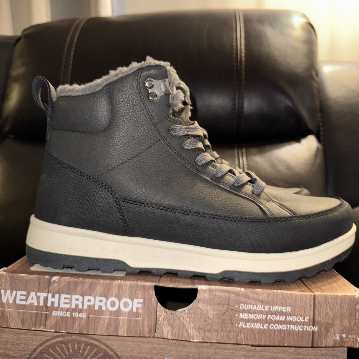 WEATHERPROOF LOGJAM MEMORY FOAM SNOW BOOTS Men display picture 1