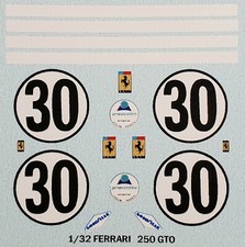 Repro 1/32 Monogram Ferrari 250 GTO/LM Decal ...