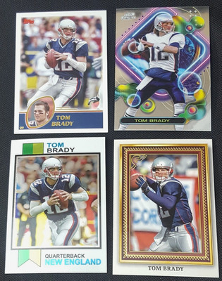 4 DIFFERENT CARD LOT! Tom Brady N.E. Patriots 2024 Topps Composite