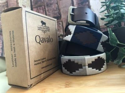 Polo Gaucho Leather Belt Argentina Belt Premium Hand stitched unisex Belt UK