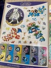 Super Rare Vintage Pok mon Collector Artboard Mewto And Big 3 NM Condition