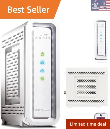 DOCSIS 3.0 32x8 Cable Modem - Fast 800 Mbps, 1 Gbps Ethernet Port for Comcast