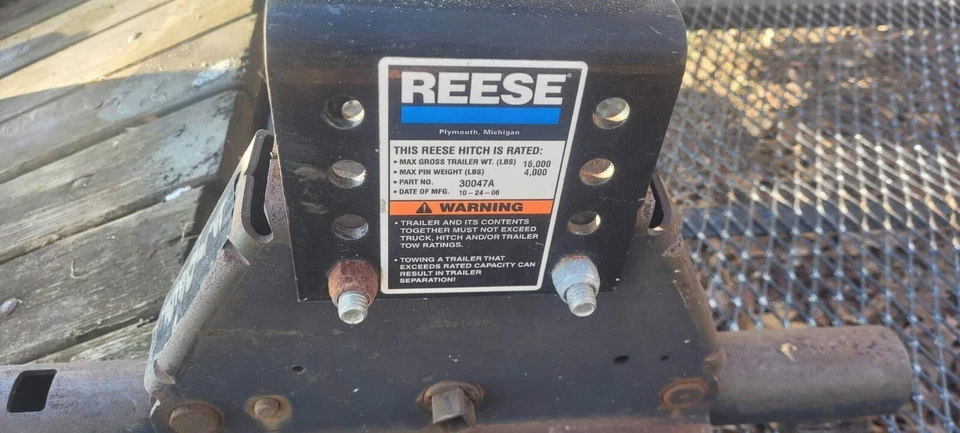 Remolque de quinta rueda enganche serie 16 k Reese 30051 Foto 4 de 4