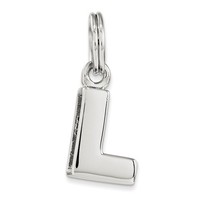 Sterling Silver L Charm on sale Sterling Silver L Charm on sale