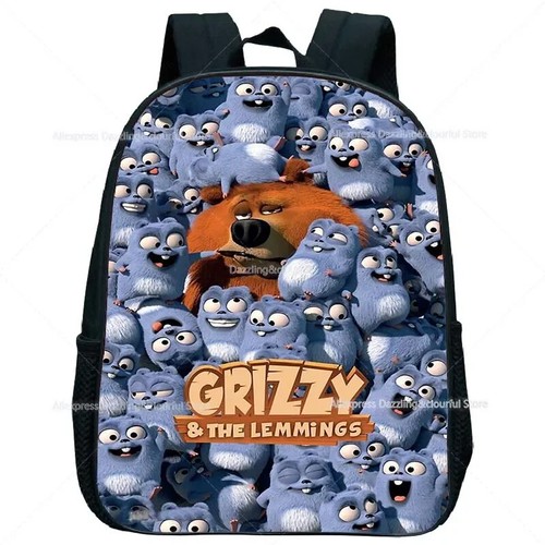 Mochila Grizzy and the Lemmings 12"" Mini Mochila Niños Kindergarten Mochila - Imagen 7 de 53