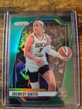 2024 Panini WNBA Prizm Chennedy Carter Green Holo Prizm #66 Chicago Sky