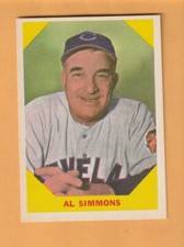 Ernie Lombardi Cleveland Indians 1960 Fleer #32 HOF Milwaukee Wisconsin 7Q