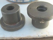 4 UNIPUNCH  Collars 1-1/2" OD, 7/16" ID, 1" OD sm. Dia., + 1"thick  (Lot fn)