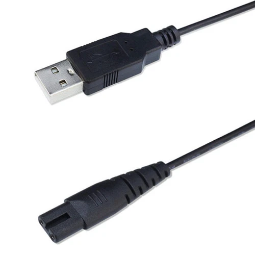 1.25m For Shaver / Water Refill Device USB TTo 8-Figure Tail Charging Cable Powe