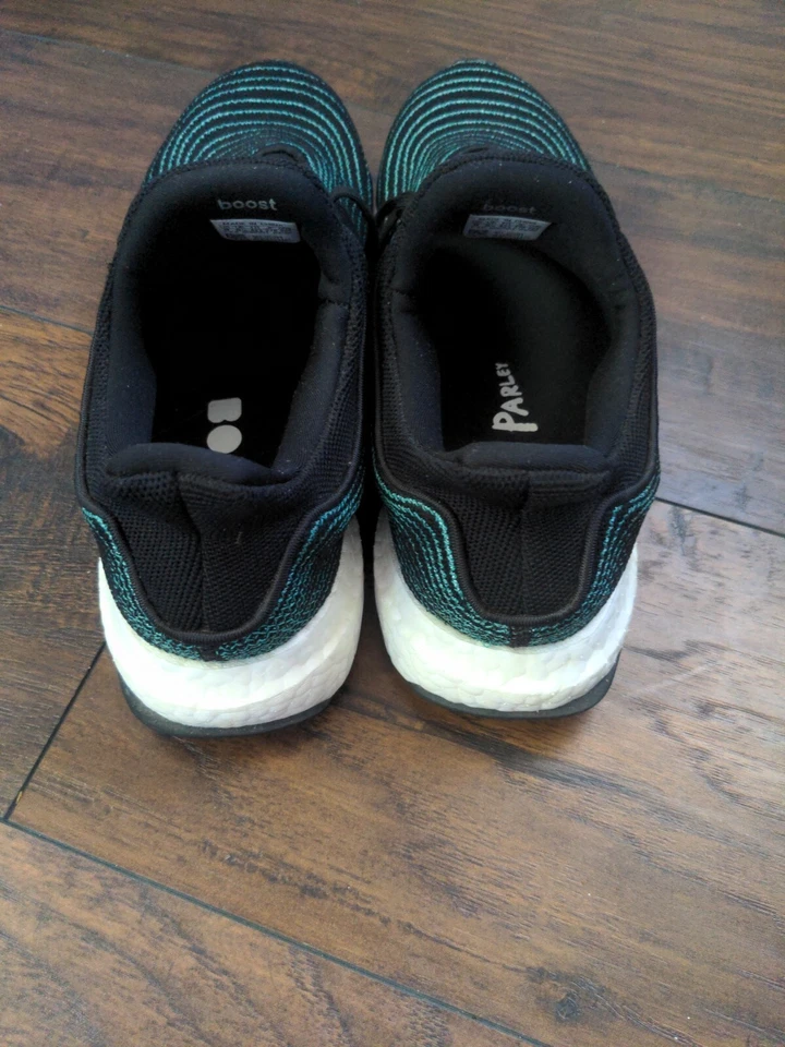 Adidas Parley Boost Hombre Talla 9 Negro Azul Foto 3 de 4