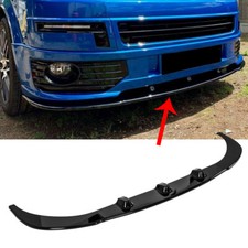 For VW Transporter T5 T5.1 Sportline 10-14 GLOSS BLACK FRONT BUMPER LIP SPLITTER