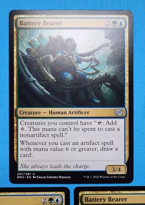 3x Battery Bearer The Brothers War Mtg Magic Gathering Card Creature 207 |  eBay