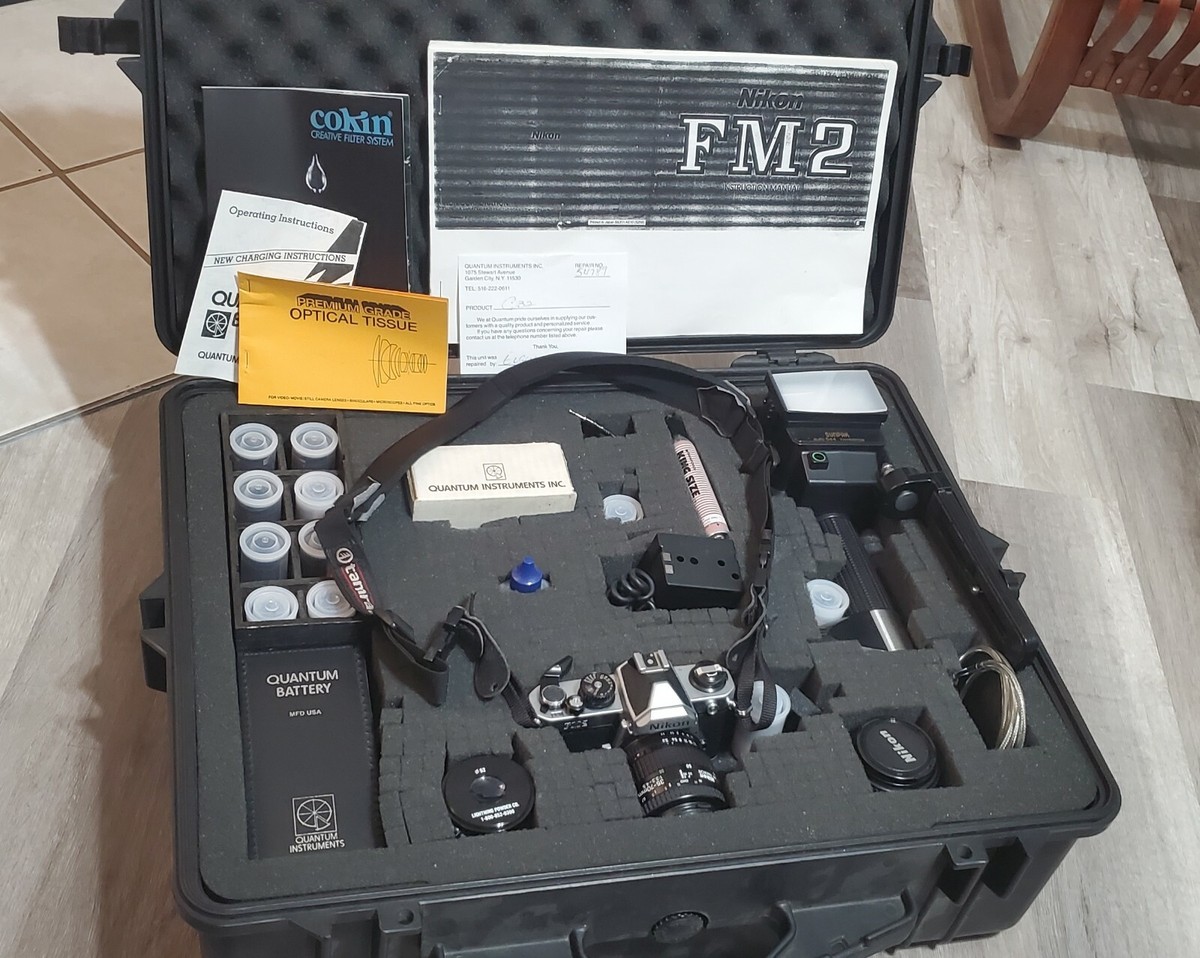 Nikon FM-2 Camera Body w/ LENSES PELICAN CASE FLASH NOS FILM | eBay