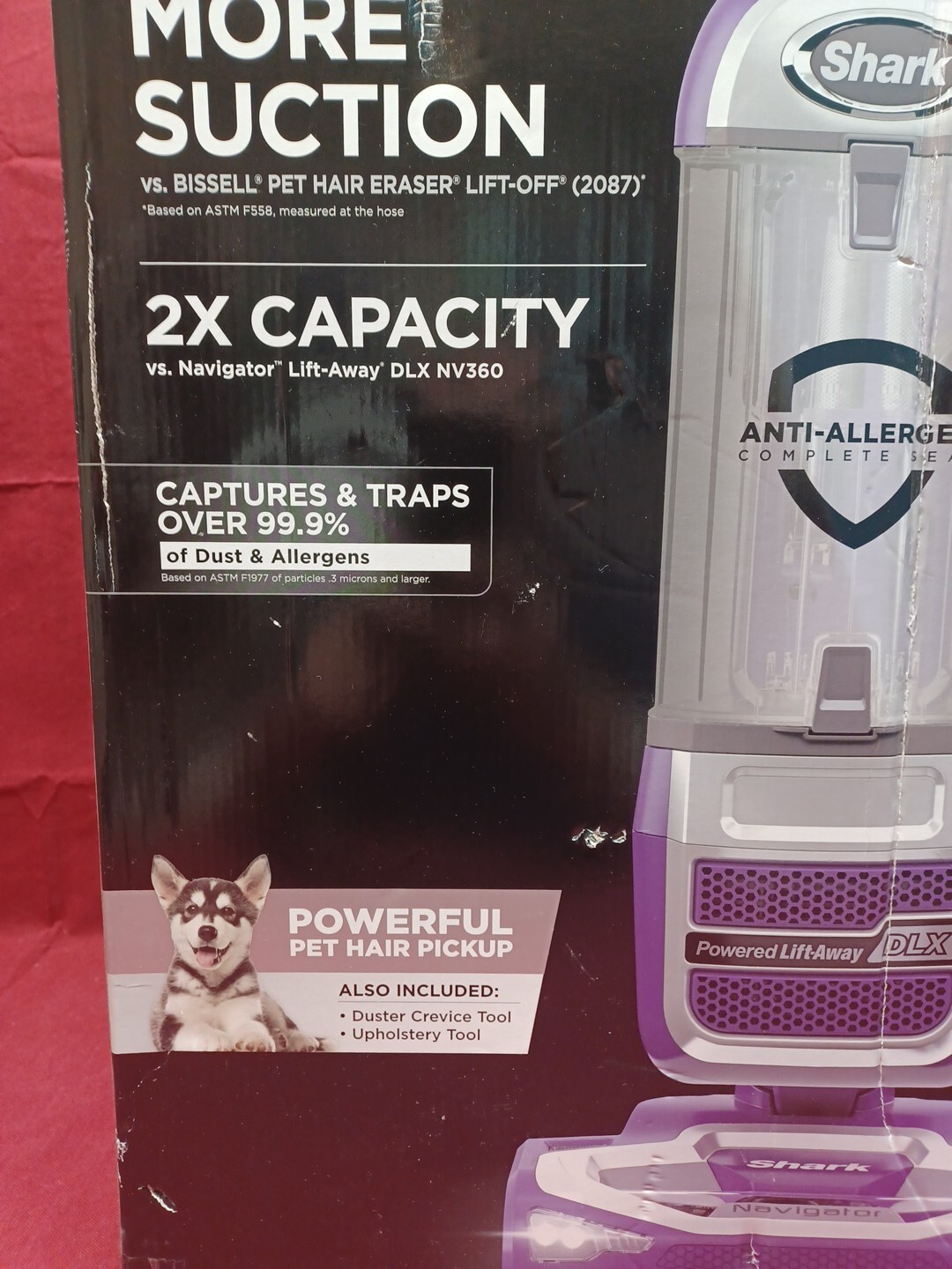 Shark NV586 Navigator Powered LiftAway Upright Vacuum Purple 622356544566 eBay