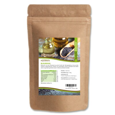 Mynatura Blaumohn I Mohn I Premium Qualität | fränkischer | Kochen Backen 1kg