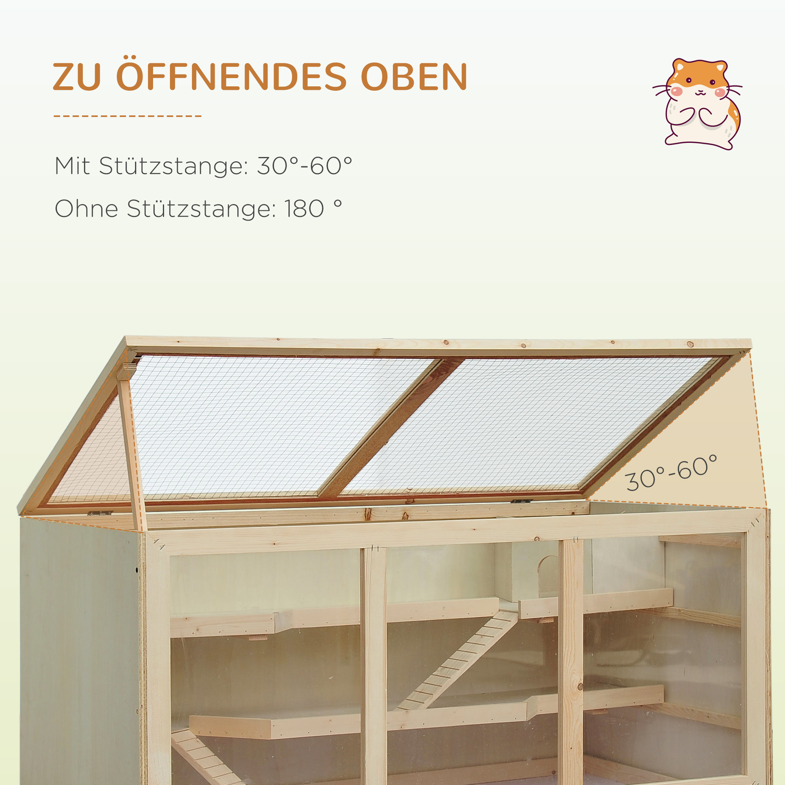 Hamster Käfig-Zubehör Set Aus Holz – 8-teilige Kletterplattformen Mit Futterbecher