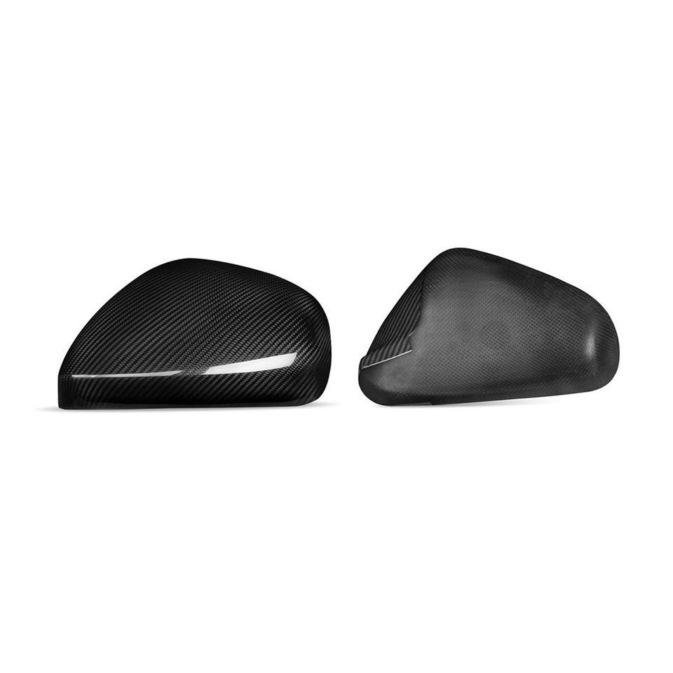 Carracing Dry Carbon Fiber Side Mirror Covers For Maserati GranCabrio & GranTurismo 2008-2020 – Gloss Black Pair