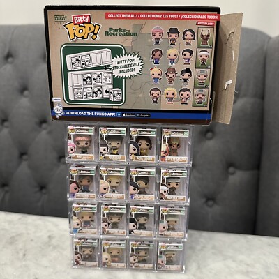 Funko Bitty POP! Parks & Recreation Set – 4 Figuren Inkl. Mysteriöser Variante, Je 2,2 Cm