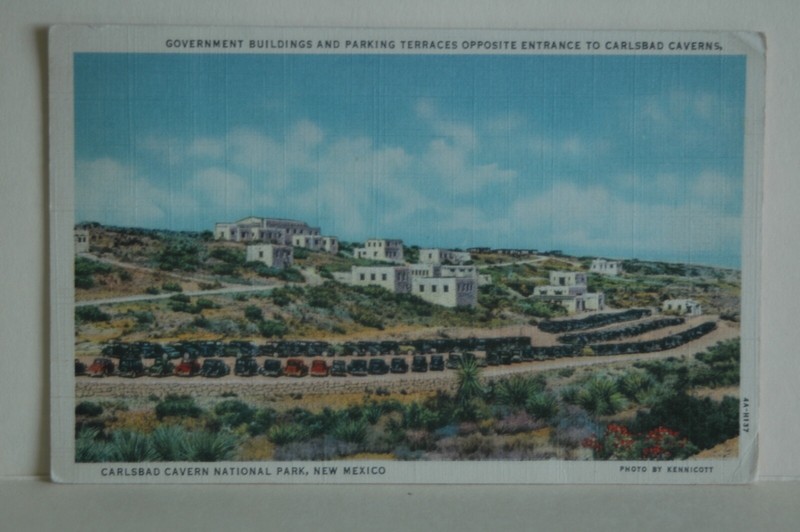 Carlsbad Cavern Nat., Pk Gov.t Bldgs  New Mex. 1935 Postcard
