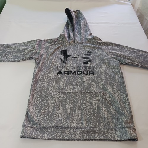 Under Armour COLDGEAR Youth/Boy's YXL Gray Hoodie Pullover Sweatshirt - Picture 10 of 16