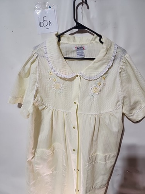 #ad Vintage Just Love Womans XL 2 Pockets Full Snap House Dress P2p 22 $27.00