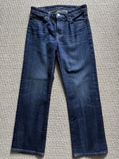 Lucky Brand Ava Crop Jeans -2/26 Mid Rise Blue New Without Tags