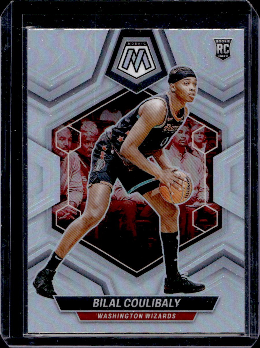 Bilal Coulibaly 2023-24 Panini Mosaic #235 Rookie Silver Prizm