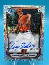 Trey Gibson Bowman  1st Chrome Mini Diamond Refractor /299 Auto