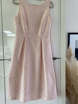 Sommerkleid, Festliches Kleid HALLHUBER Gr 36 Rosa, Creme 