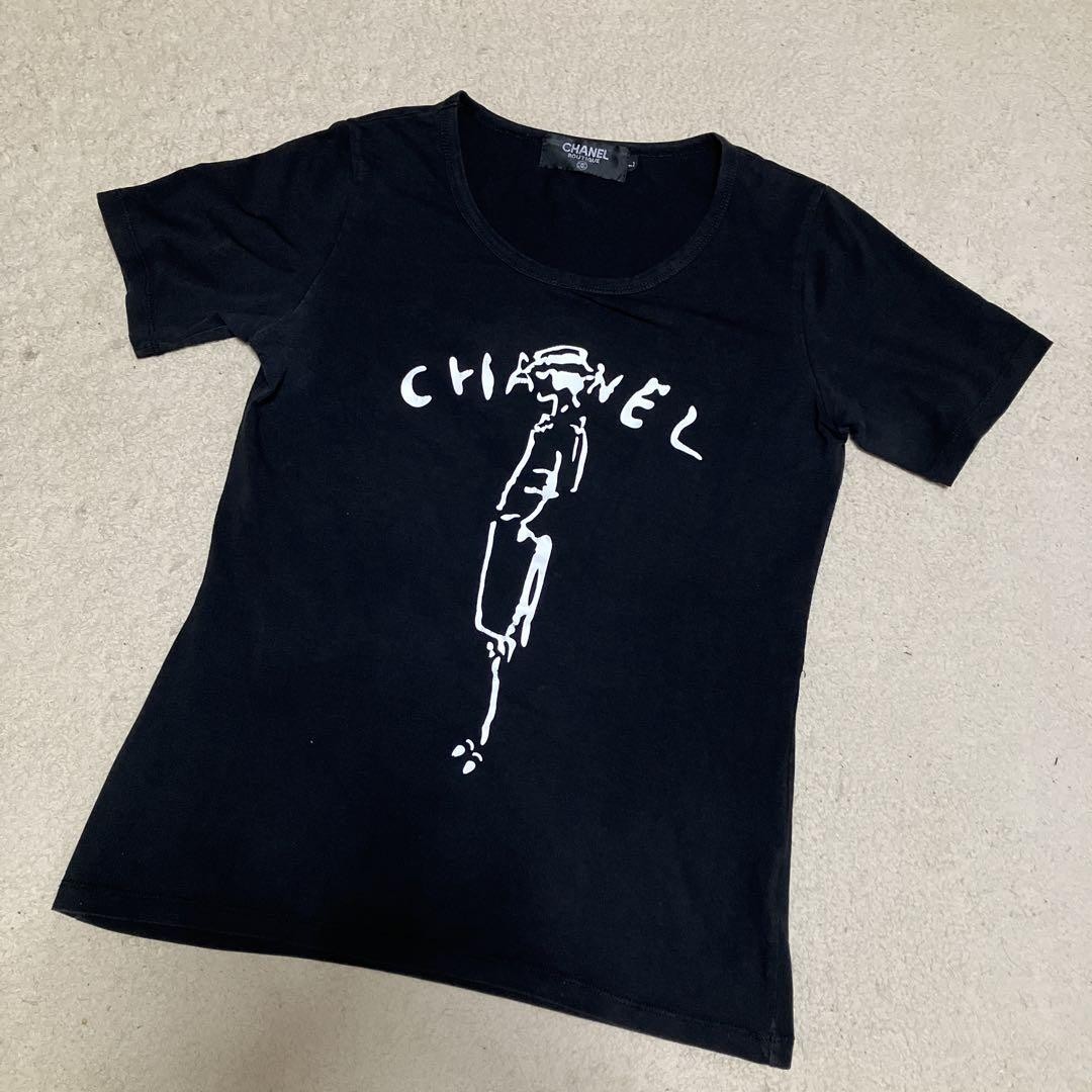 CHANEL BOUTIQUE 半袖Tシャツ レディース CHANEL T-shirt Chibi T BOUTIQUE 90s short length F/S from