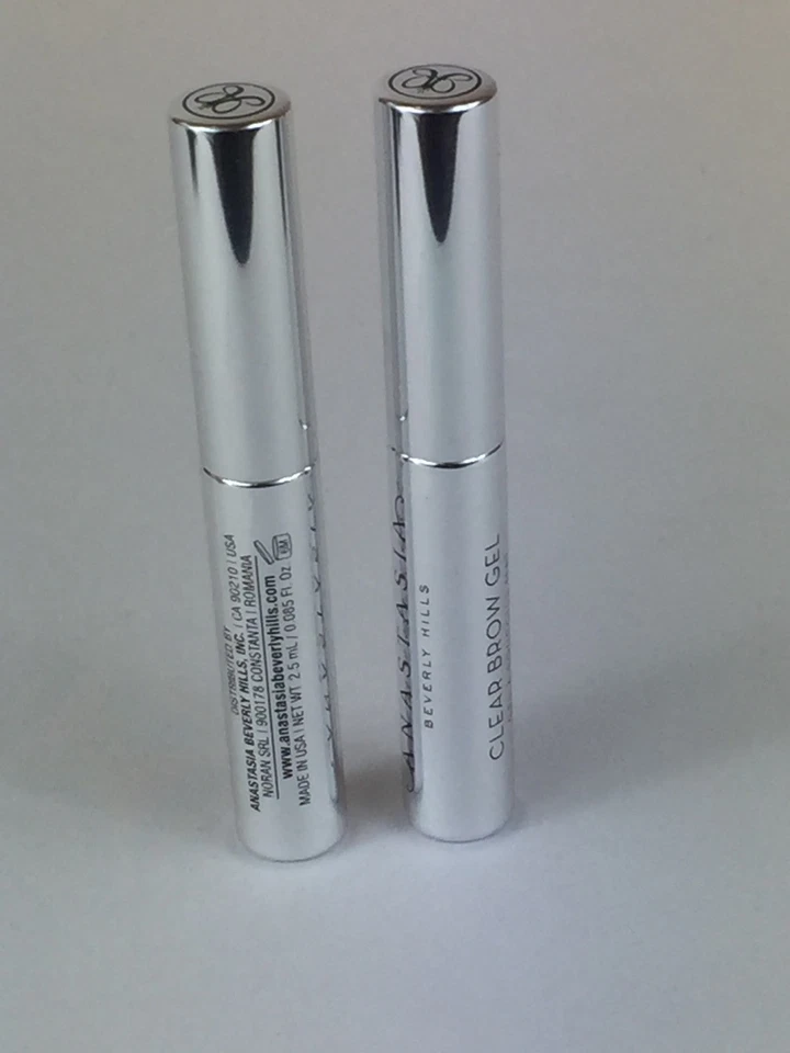Paquete de 4 geles transparentes para cejas Anastasia Beverly Hills tamaño de viaje 0,085 oz NUEVO SIN caja Foto 2 de 4