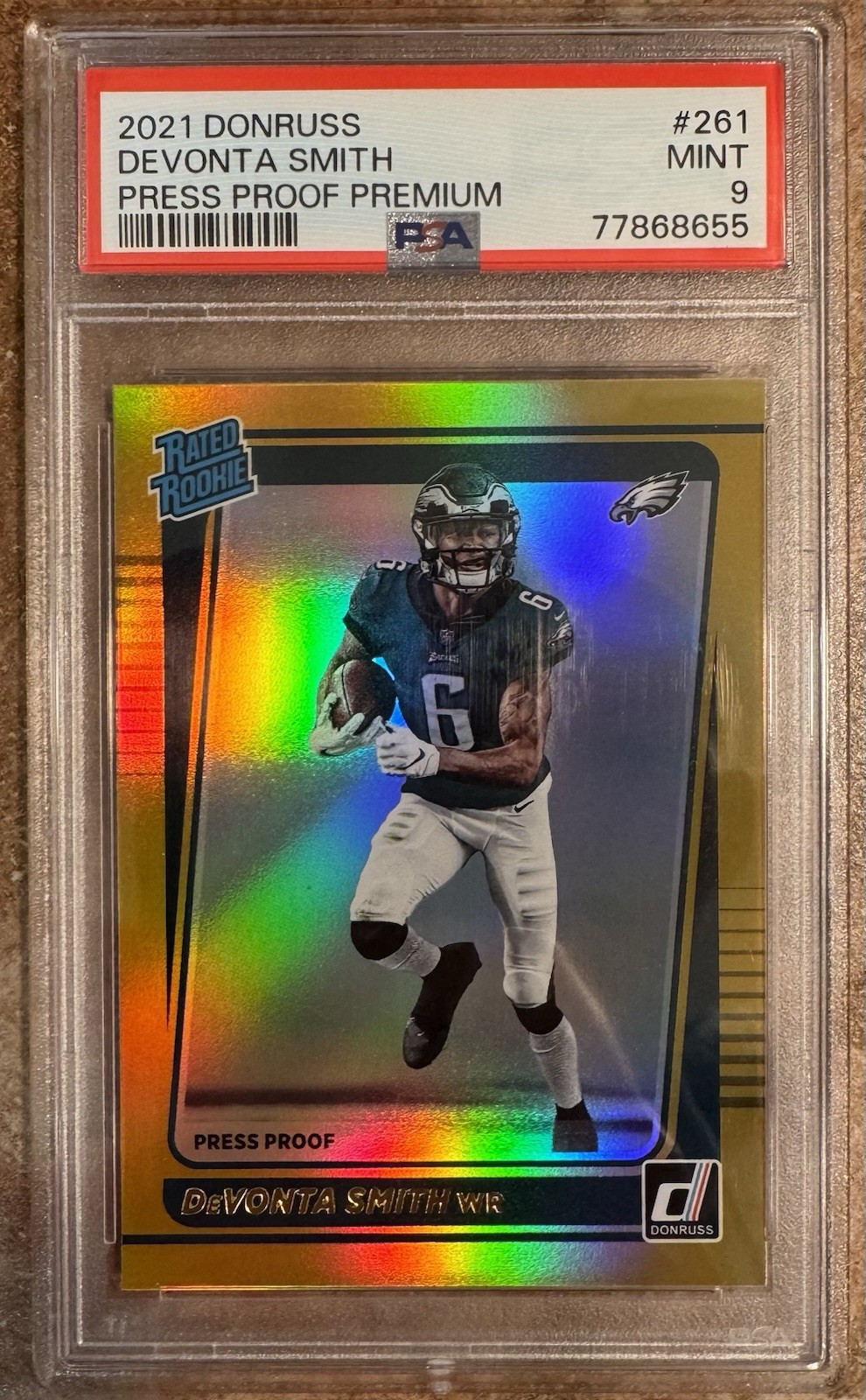 2021 Panini Donruss - Rated Rookie Devonta Smith #261 Press Proof Premium (RC)