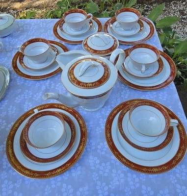 Gold Hill Noritake Porcelain Coffee/Tea Set - 15 pcs