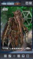 Poggle The Lesser Green Epic - Star Wars Card Trader Chrome Sapphire 2025